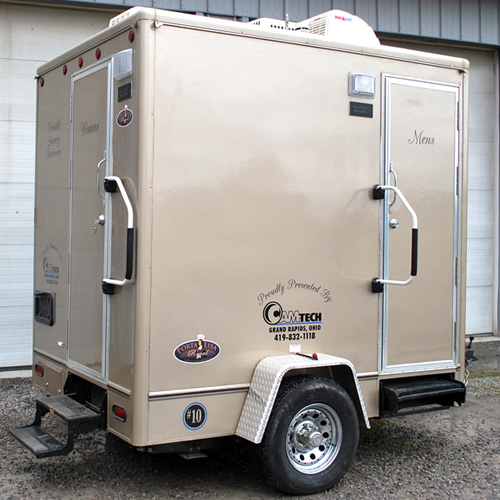 Portable toilet trailer rentals